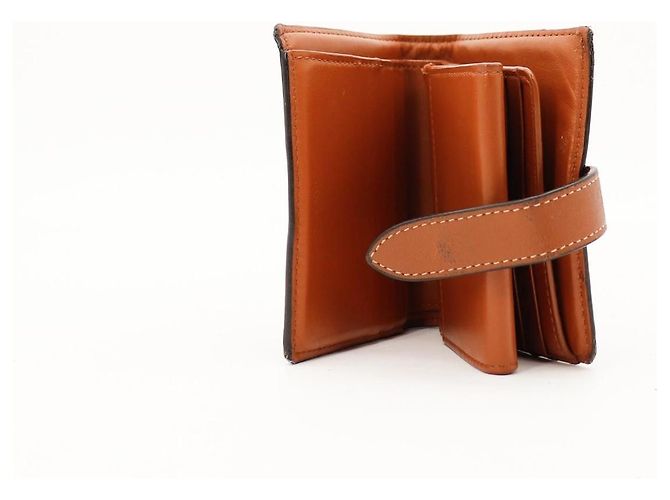 Céline Celine Cartera bi-fold en canvas Triomphe Castaño Monograma - vista 5