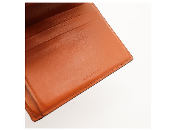 Céline Celine Cartera bi-fold en canvas Triomphe Castaño Monograma - vista 7