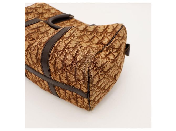 Christian Dior Borsa Boston Trotter Marrone - vista 7