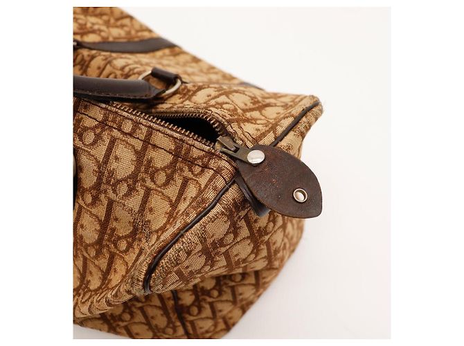 Christian Dior Borsa Boston Trotter Marrone - vista 9