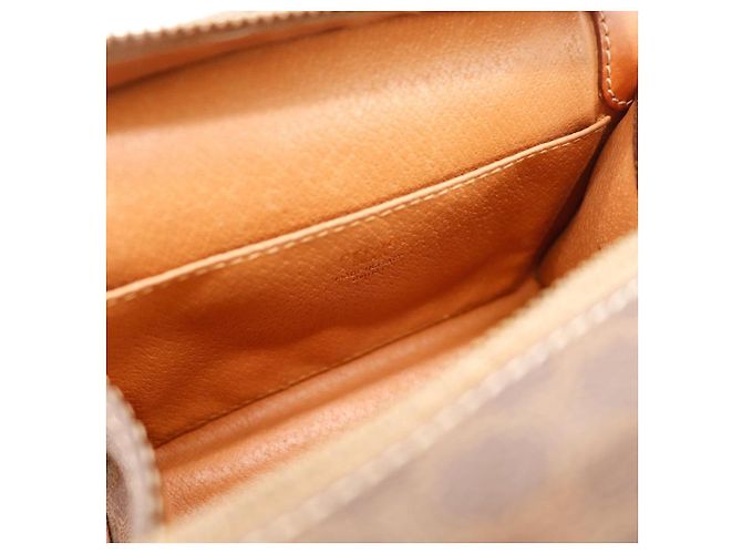 Céline Mini borsa Celine Triomphe in tela Marrone - vista 7
