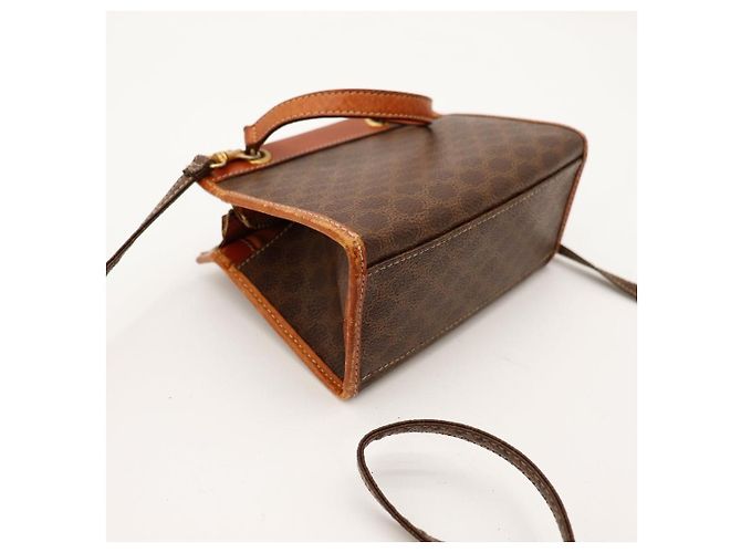 Céline Mini borsa Celine Triomphe in tela Marrone - vista 8