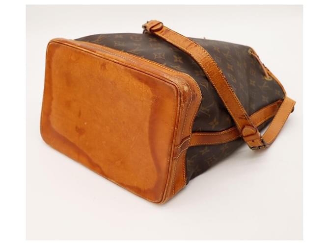 Louis Vuitton Monogram Noé Borsa a Secchiello Marrone Monogramma - vista 9