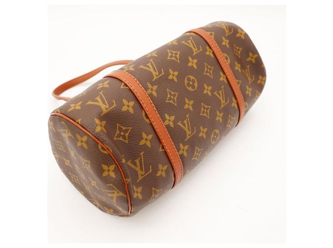 Borsa Louis Vuitton Monogram Papillon 30 Marrone Monogramma - vista 7