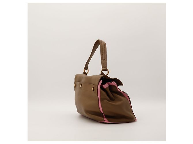 Borsa a mano Yves Saint Laurent Muse Two Marrone Rosa - vista 4