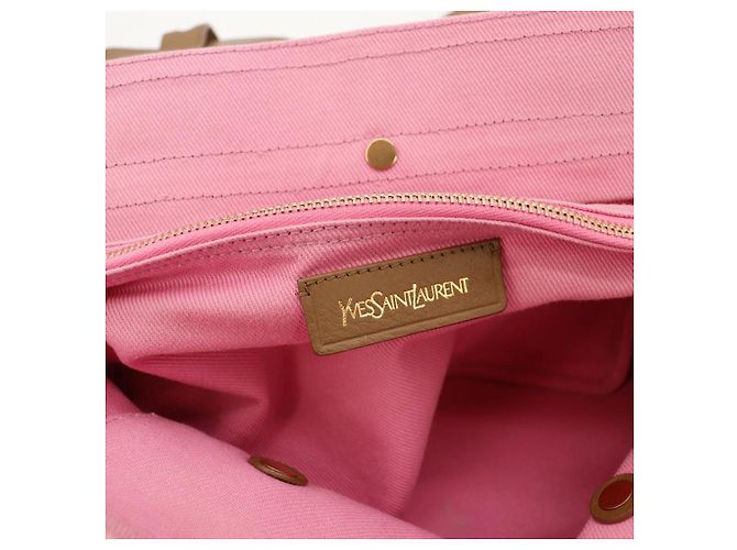 Borsa a mano Yves Saint Laurent Muse Two Marrone Rosa - vista 7
