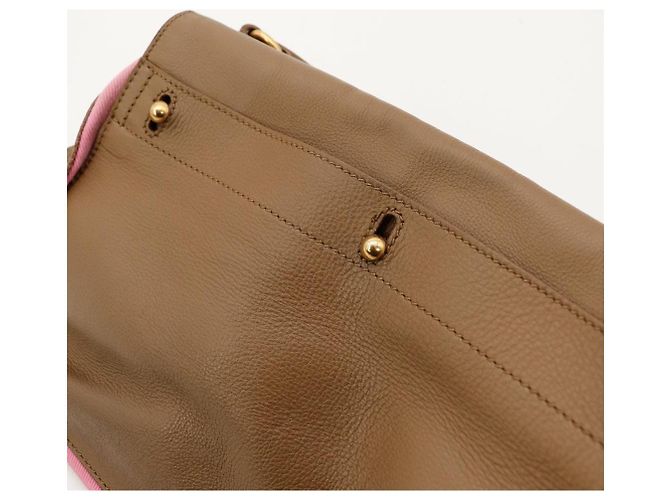 Borsa a mano Yves Saint Laurent Muse Two Marrone Rosa - vista 8