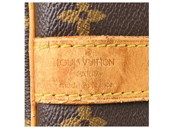Louis Vuitton Keepall Bandouliere Monogram Canvas 60 Castaño - vista 4