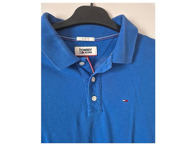 Polo Tommy Hilfiger Tommy Jeans Slim Fit Uomo - Blu - vista 2