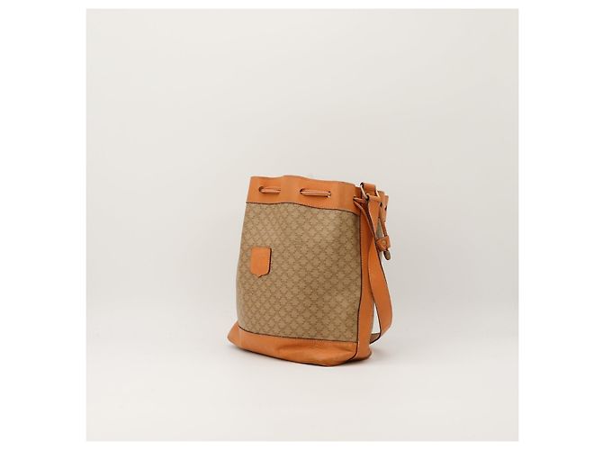 Céline Celine Bolso Bucket Macadam Castaño Monograma - vista 2