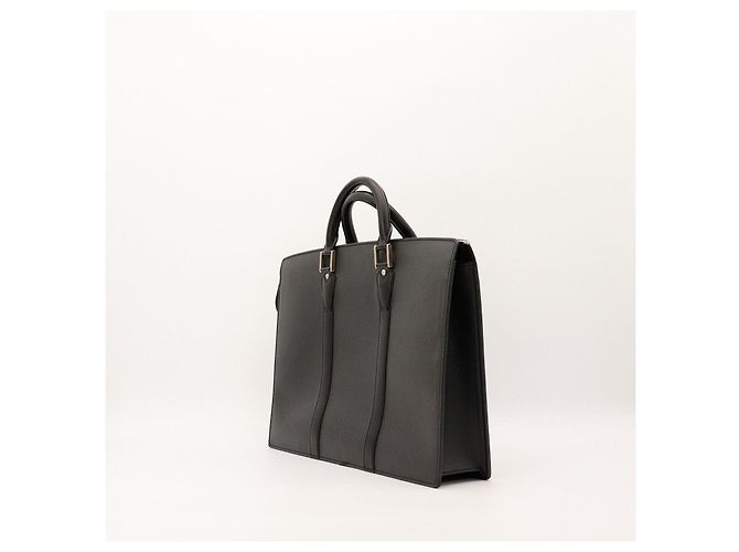 Louis Vuitton Valigetta in pelle Taiga Nero - vista 4