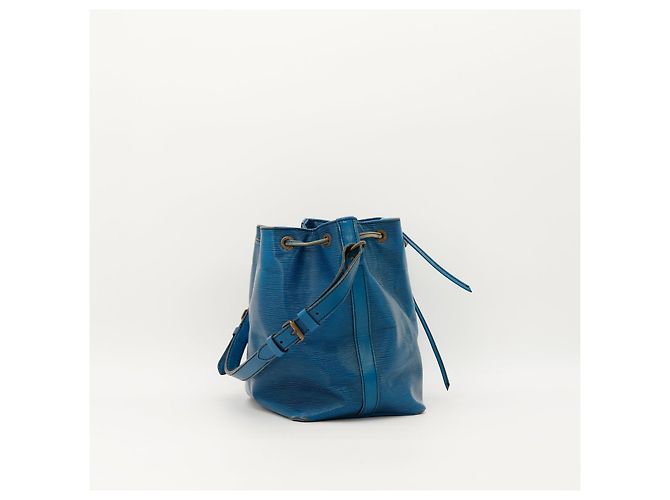 Louis Vuitton Borsa a Secchiello Noe in Pelle Epi Blu - vista 4