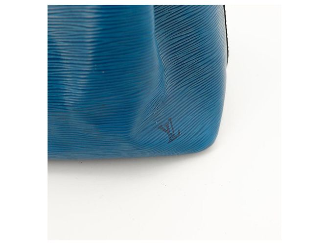 Louis Vuitton Borsa a Secchiello Noe in Pelle Epi Blu - vista 8