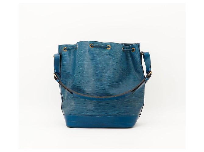 Louis Vuitton Borsa a Secchiello Noé in Pelle Epi Blu - vista 3