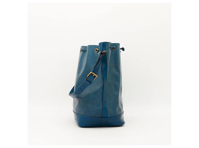 Louis Vuitton Borsa a Secchiello Noé in Pelle Epi Blu - vista 4