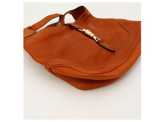 Gucci Jackie 1961 Borsa Hobo Pelle Marrone - vista 7