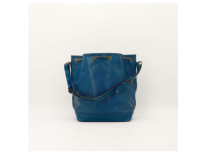 Louis Vuitton Borsa a Secchiello Noé in Pelle Epi Blu - vista 3