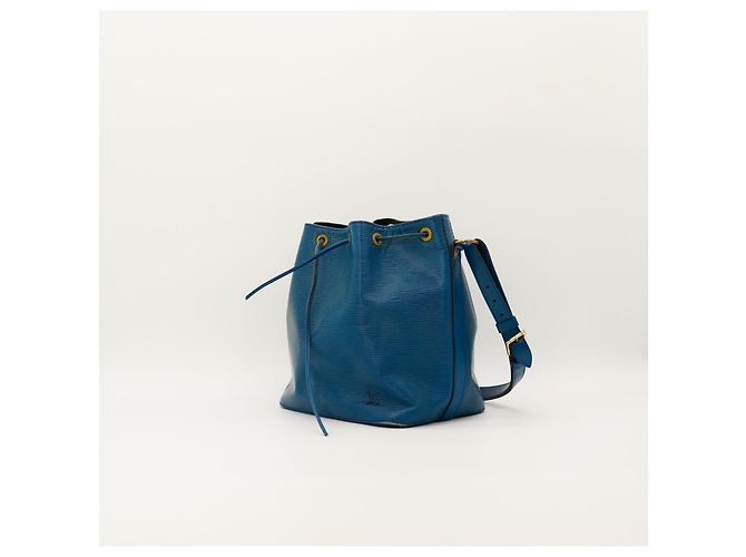 Louis Vuitton Borsa a Secchiello Noé in Pelle Epi Blu - vista 2