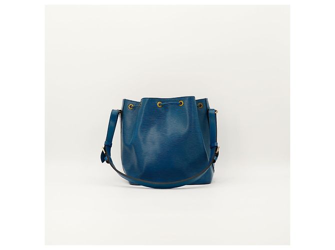 Louis Vuitton Borsa a Secchiello Noé in Pelle Epi Blu - vista 3