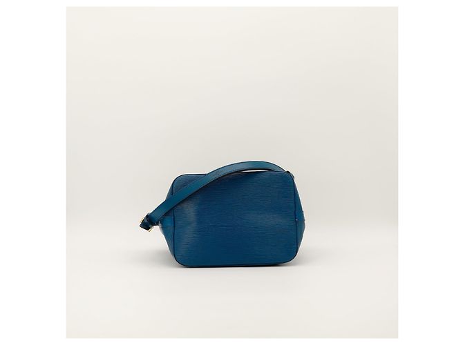 Louis Vuitton Borsa a Secchiello Noé in Pelle Epi Blu - vista 5