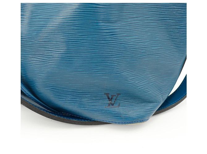 Louis Vuitton Borsa a Secchiello Noé in Pelle Epi Blu - vista 7