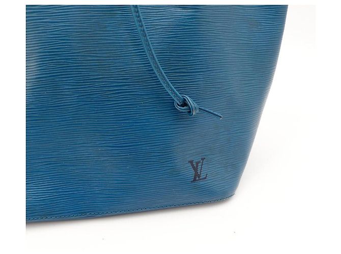 Louis Vuitton Borsa a Secchiello Epi Noe GM Blu - vista 6