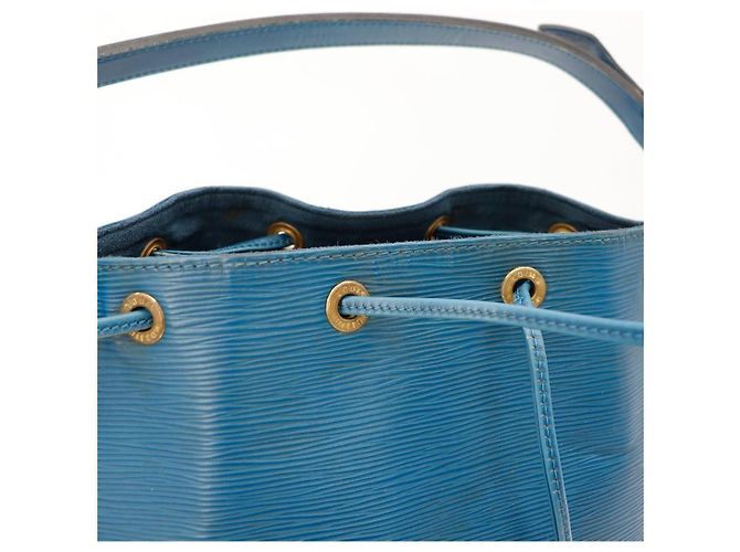 Louis Vuitton Borsa a Secchiello Epi Noe GM Blu - vista 7
