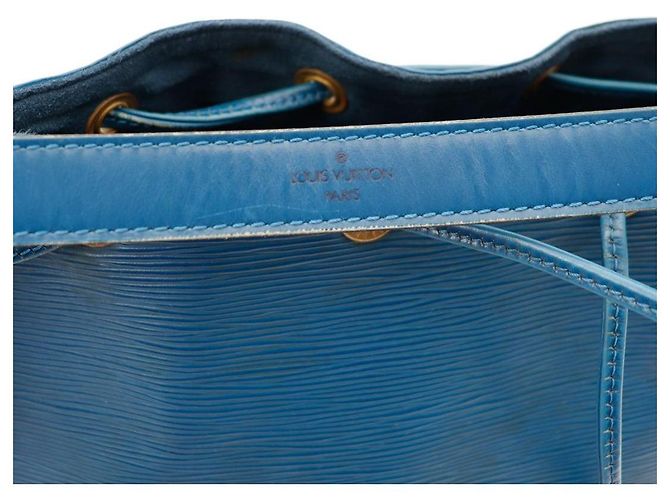 Louis Vuitton Borsa a Secchiello Epi Noe GM Blu - vista 8