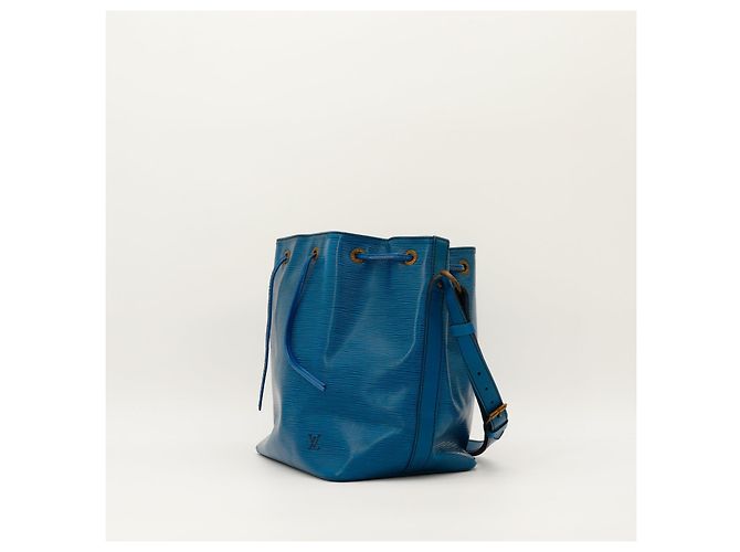 Louis Vuitton Borsa Noe in pelle Epi blu - vista 2