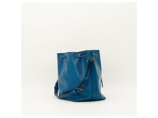 Louis Vuitton Borsa Noe in pelle Epi blu - vista 4