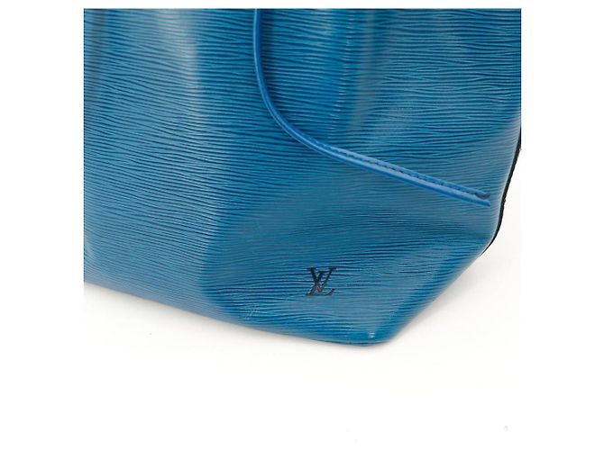 Louis Vuitton Borsa Noe in pelle Epi blu - vista 6