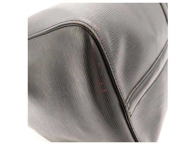 Borsa da viaggio Louis Vuitton Keepall 55 pelle Epi Nero - vista 10