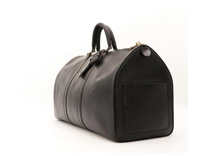 Borsa da viaggio Louis Vuitton Keepall 55 pelle Epi Nero - vista 2