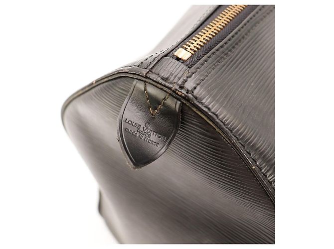 Borsa da viaggio Louis Vuitton Keepall 55 pelle Epi Nero - vista 8