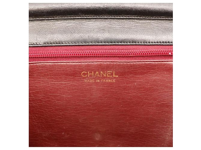 Borsa Chanel Classic Flap in pelle nera Nero - vista 10
