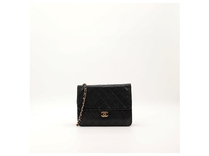 Borsa Chanel Classic Flap in pelle nera Nero - vista 2