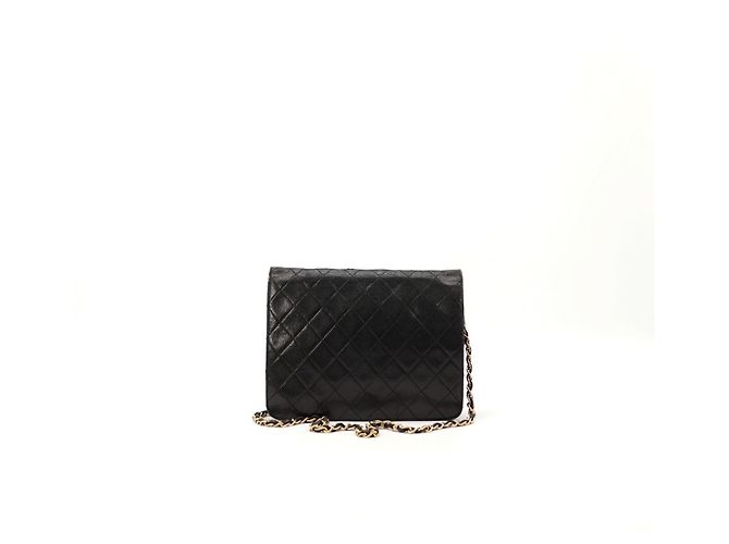 Borsa Chanel Classic Flap in pelle nera Nero - vista 3