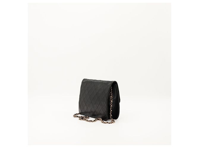 Borsa Chanel Classic Flap in pelle nera Nero - vista 4
