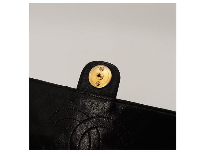 Borsa Chanel Classic Flap in pelle nera Nero - vista 8