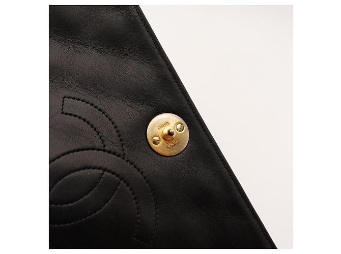 Borsa Chanel Classic Flap in pelle nera Nero - vista 10