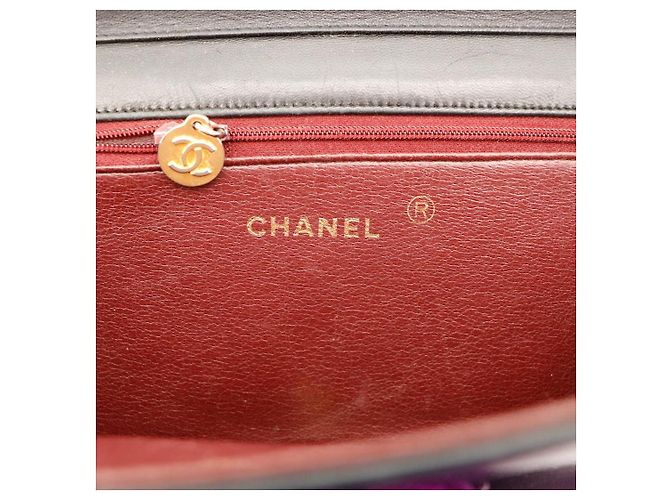 Borsa Chanel Classic Flap in pelle nera Nero - vista 12