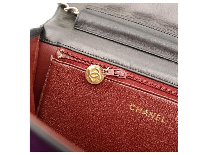 Borsa Chanel Classic Flap in pelle nera Nero - vista 13