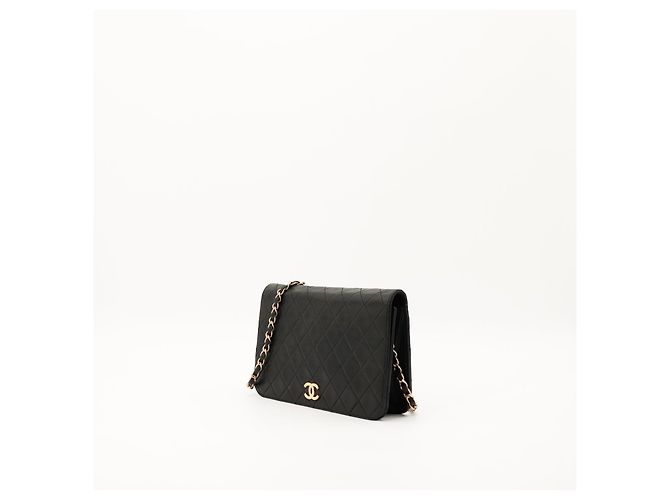 Borsa Chanel Classic Flap in pelle nera Nero - vista 2