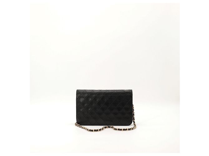 Borsa Chanel Classic Flap in pelle nera Nero - vista 3