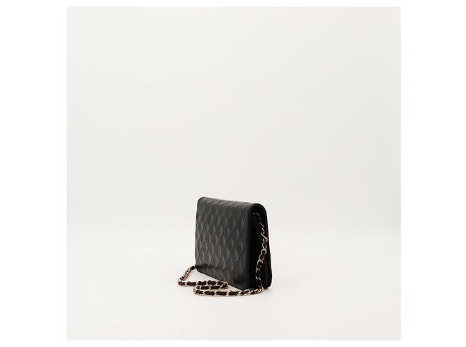 Borsa Chanel Classic Flap in pelle nera Nero - vista 4