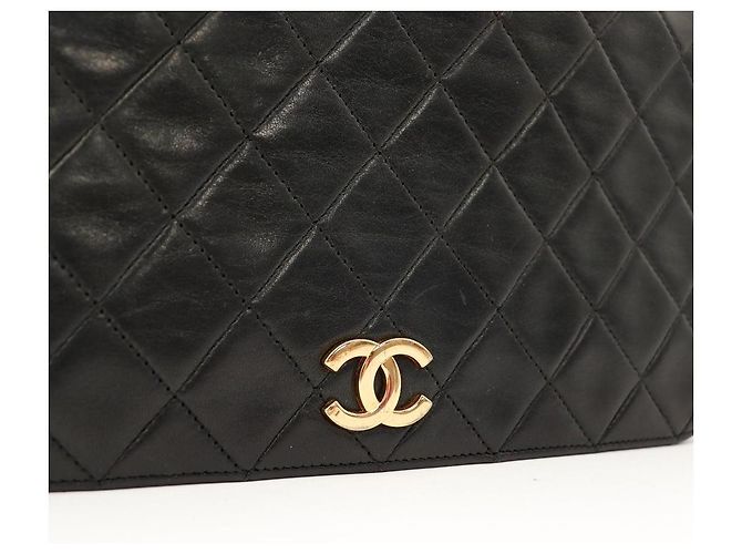 Borsa Chanel Classic Flap in pelle nera Nero - vista 7