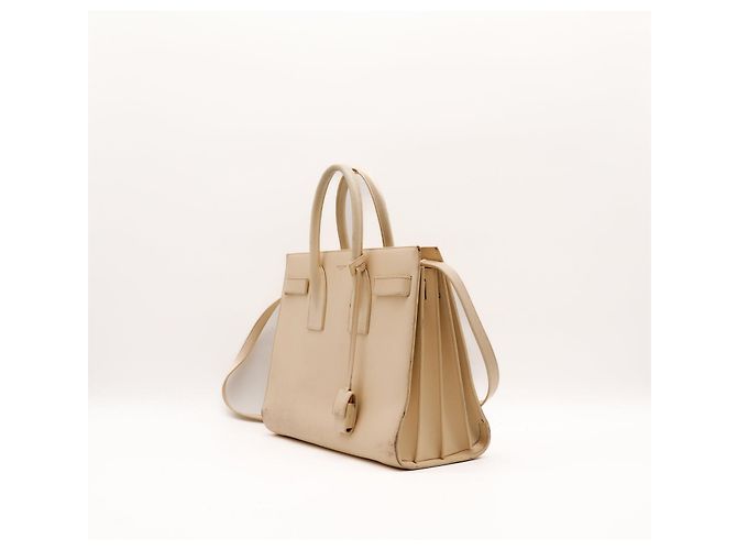 Saint Laurent Sac de Jour Nano - Pelle Beige - vista 2