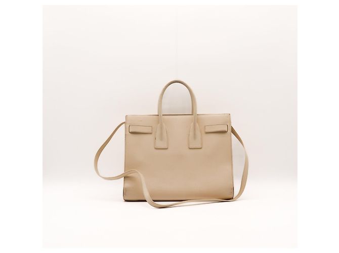 Saint Laurent Sac de Jour Nano - Pelle Beige - vista 3