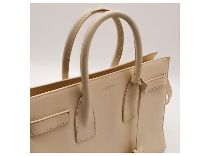 Saint Laurent Sac de Jour Nano - Pelle Beige - vista 6