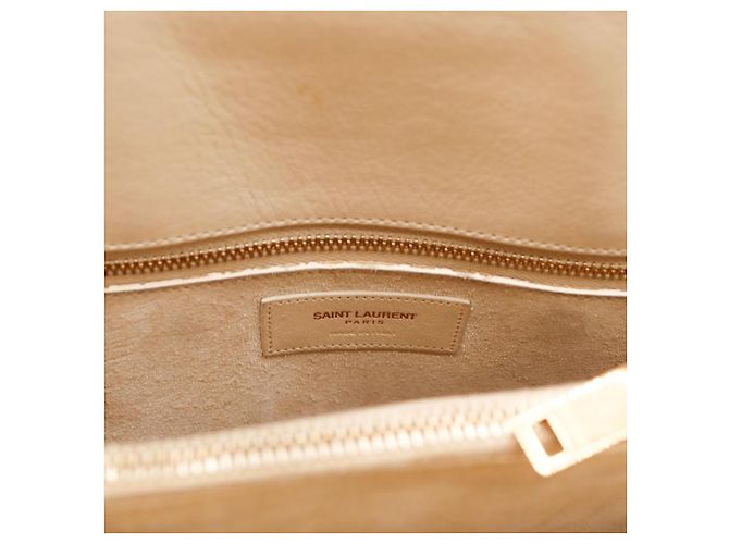 Saint Laurent Sac de Jour Nano - Pelle Beige - vista 9